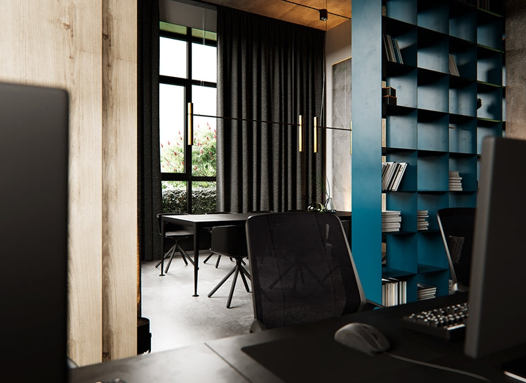 以「拉門」打造多層次的辦公設計