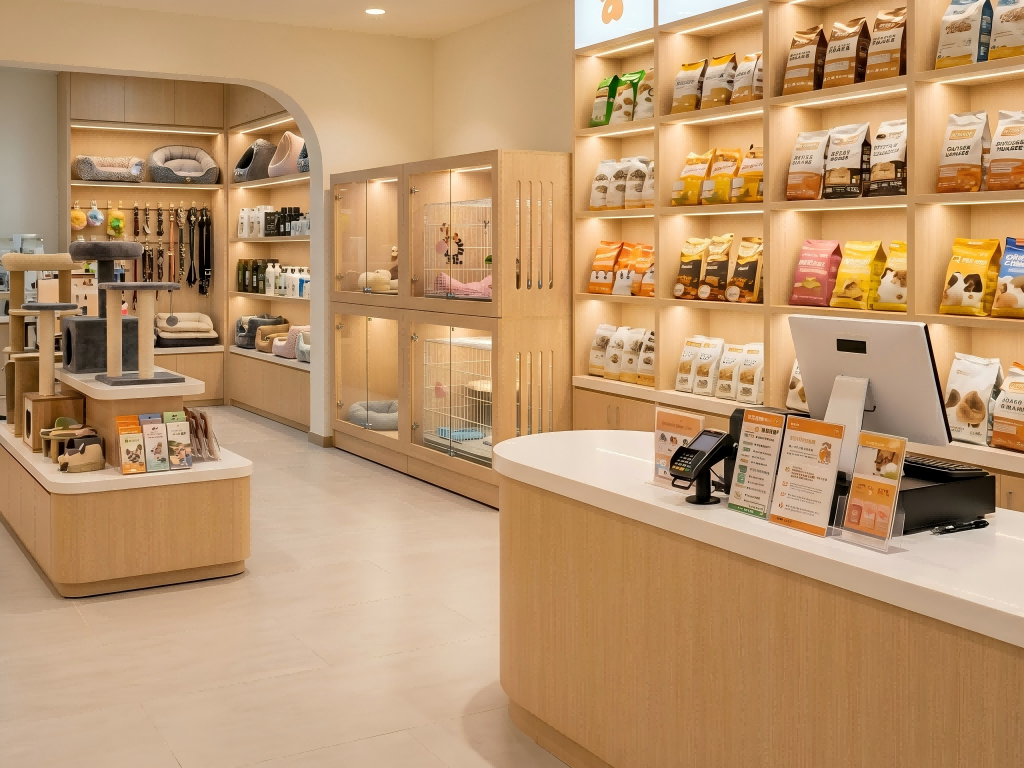 寵物店傢俬如何規劃？接待櫃檯、展示架與清潔區的實用配置