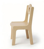 可愛簡約安全防撞原木色實木幼稚園兒童椅 Cute Wooden Kindergarten Chair