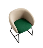 米綠拼色PU皮鐵腳會議椅 Two-Tone PU Leather Meeting Chair