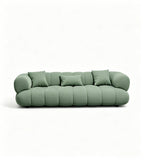 Modern Light Green Fabric 3-Seater Sofa
