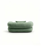 現代淺綠色布藝三座位梳化 Modern Light Green Fabric 3-Seater Sofa