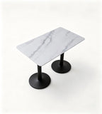 Modern White Sintered Stone Dining Table