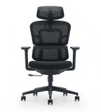 人體工學黑色網背帶頭枕辦公椅 Ergonomic Black Mesh Office Chair