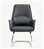 深灰色弓形腳會議椅 Dark Gray Cantilever Conference Chair