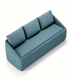 Modern Minimalist Sloped-Back Sofa