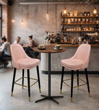 Modern Walnut Round Bar Table