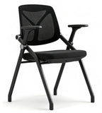 專業全黑透氣培訓椅 Professional All-Black Breathable Training Chair