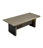 灰色智能聲控燈帶長方形會議枱 Grey Smart LED Conference Table