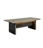 灰色智能聲控燈帶長方形會議枱 Grey Smart LED Conference Table
