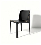 極簡金屬色鑲邊休閒椅 Minimalist Metallic-Trimmed Lounge Chair