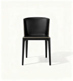 Minimalist Metallic-Trimmed Lounge Chair