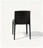 Minimalist Metallic-Trimmed Lounge Chair