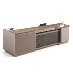Exquisite Textured-Panel Business Reception Counter