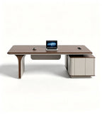 雙色簡約商務老闆台 Two-Tone Minimalist Executive Desk