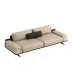 輕奢米色PU皮三座位梳化 Beige PU Leather 3-Seater Sofa