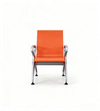 現代橙色PU皮帶扶手排椅 Modern Orange PU Waiting Chair