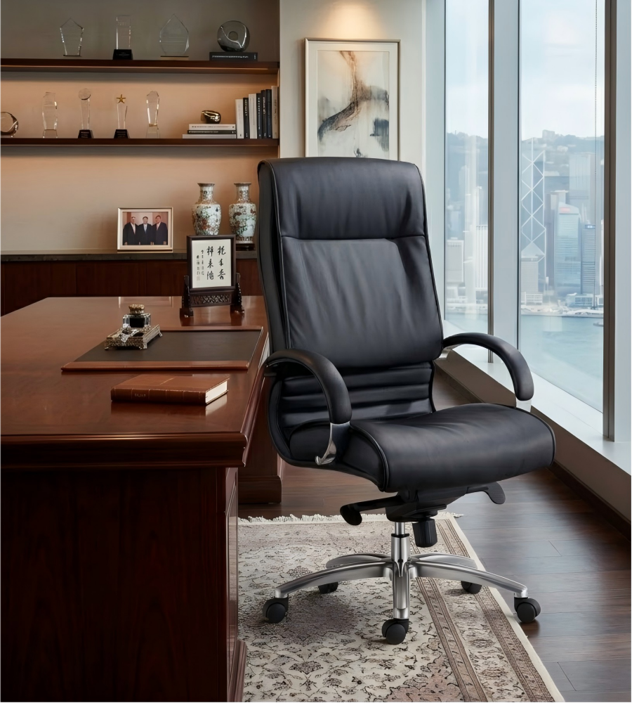 厚墊活動西皮大班椅 Padded Swivel Faux Leather Executive Chair