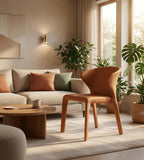 Minimalist Curved Lounge Chair