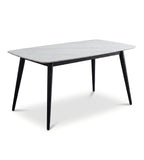 Modern White Sintered Stone Graphene Heating Rectangular Dining Table