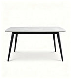 Modern White Sintered Stone Graphene Heating Rectangular Dining Table