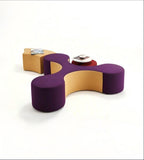Modern Multi-color Fabric Multi-seater Office Sofa