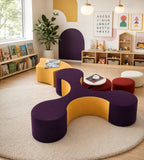 Modern Multi-color Fabric Multi-seater Office Sofa