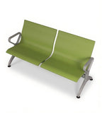 耐用綠色PU皮帶扶手排椅 Durable Green PU Waiting Chair