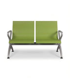 耐用綠色PU皮帶扶手排椅 Durable Green PU Waiting Chair