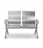 耐用不銹鋼高背帶扶手排椅 Durable Stainless Steel Waiting Chair
