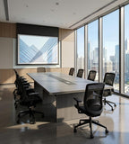 極簡實木紋會議桌 Minimalist Wood-Grain Conference Table