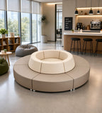 現代模組PU皮圓形梳化 Modern Modular PU Circular Sofa