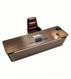 懸浮感人字紋老闆台 Floating-Style Chevron Executive Desk