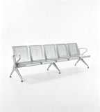 現代灰色鋼架帶扶手排椅 Modern Grey Steel Waiting Chair