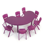 創意紫色八人月亮形幼稚園枱 Creative Purple Moon Kindergarten Table