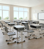 百葉橫條升降學生椅	Shutter-Back Adjustable Student Chair