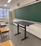 Business Black Steel Frame Adjustable Podium