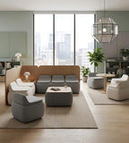 柔感模組系列 - 三人休閒沙發	Soft-Touch Modular - Three-Seater Lounge Sofa