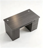 Practical Business Wood Grain Office Desk with Drawers