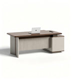 條紋飾面行政老闆台 Linear-Texture Executive Workstation