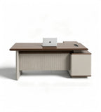 條紋飾面行政老闆台 Linear-Texture Executive Workstation