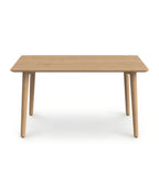 Nordic Light-Toned Solid Wood Rectangular Dining Table