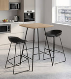北歐淺木色金屬腳方形吧枱 Nordic Light Wood Square Bar Table