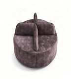 現代創意啡色布藝中島鐵腳辦公梳化 Modern Fabric Island Office Sofa