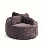 現代創意啡色布藝中島鐵腳辦公梳化 Modern Fabric Island Office Sofa