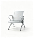現代灰色鋼架帶扶手排椅 Modern Grey Steel Waiting Chair