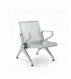 現代灰色鋼架帶扶手排椅 Modern Grey Steel Waiting Chair