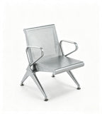 現代灰色鋼架帶扶手排椅 Modern Grey Steel Waiting Chair