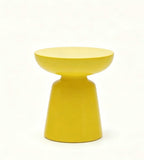 Modern Yellow Lightweight Round Coffee Table