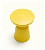 Modern Yellow Lightweight Round Coffee Table